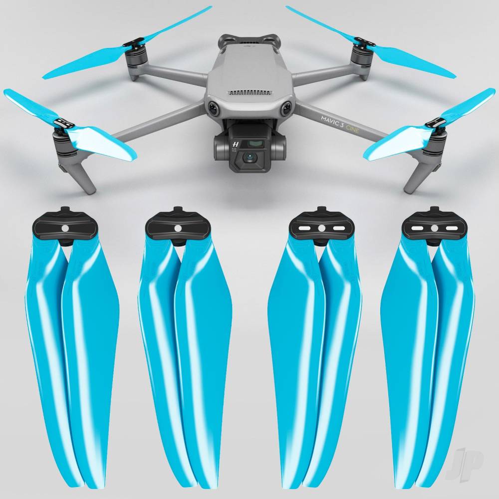 9.4x5.3 Mavic 3 Stealth Folding Propeller Set x4 Blue