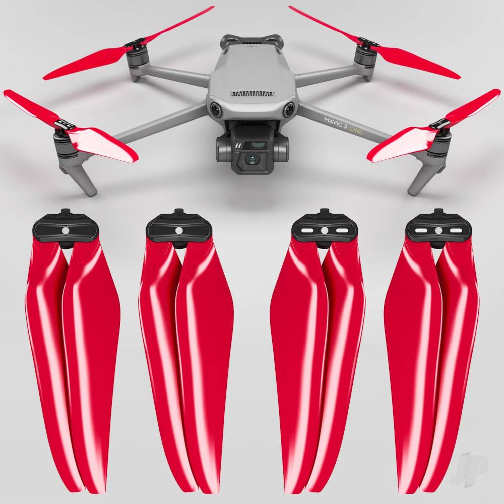 9.4x5.3 Mavic 3 Stealth Folding Propeller Set x4 Red