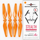 5.3x3.3 DJI Mavic Air STEALTH Upgrade Propeller Set x4 Orange