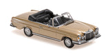 Maxichamps Die Cast Collectables - 1:43 1970 Mercedes-Benz 280 SE 3.5 Cabrio - Gold Metallic