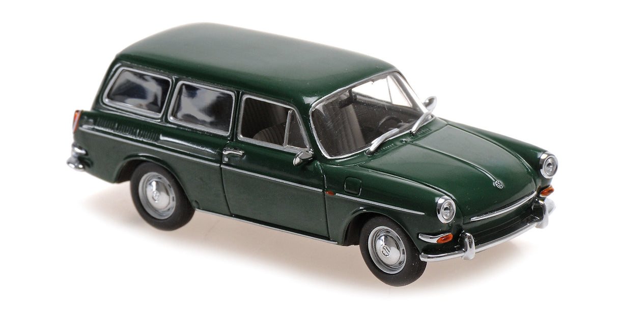 Maxichamps Die Cast Collectables - 1:43 1966 VW 1600 Variant Green