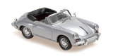 Maxichamps Die Cast Collectables - 1:43 1965 Porsche 356 C Cabrio Silver