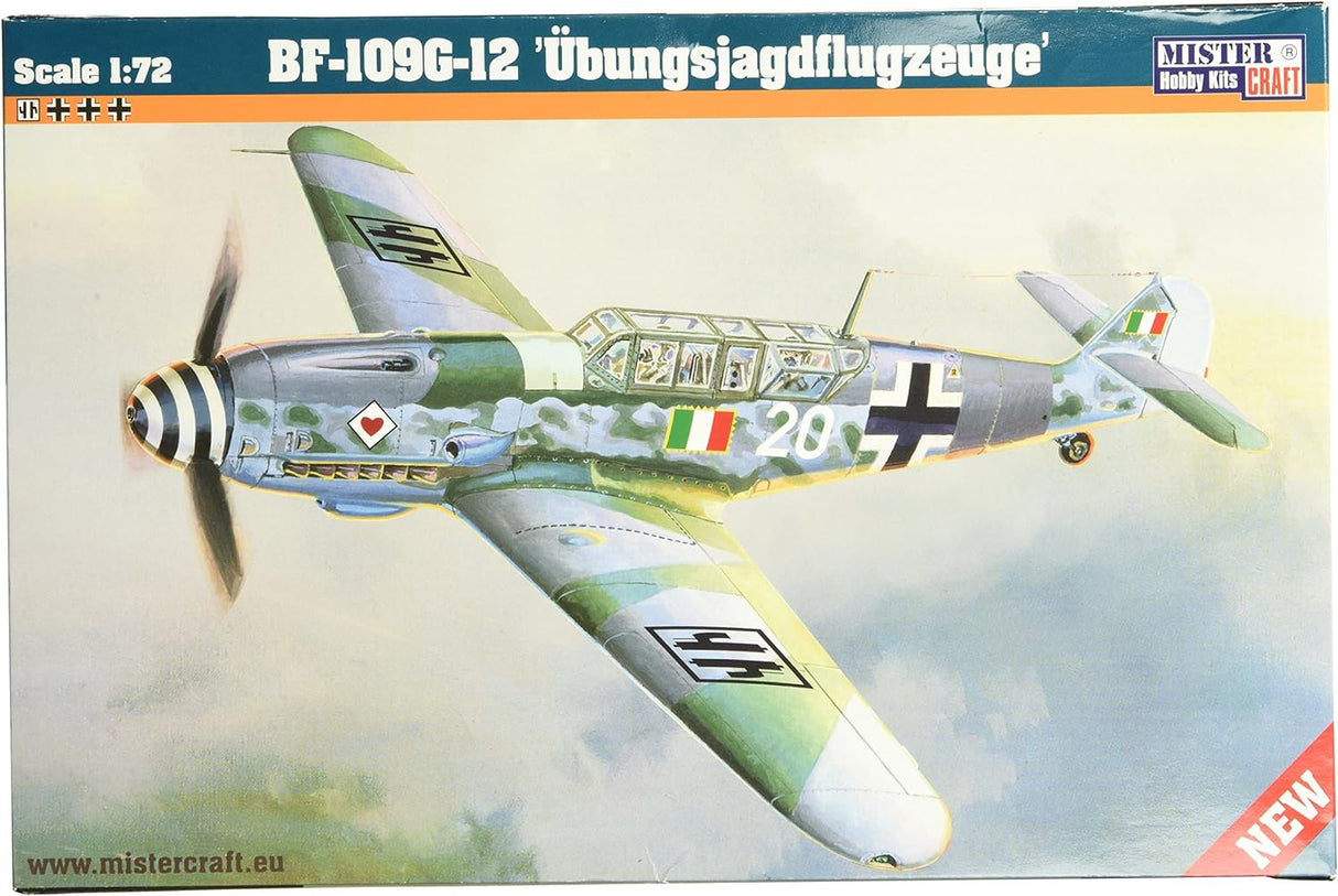 MisterCraft 1:72 BF-109G-12 Ubungsjagdflugzeuge Kit MCD24