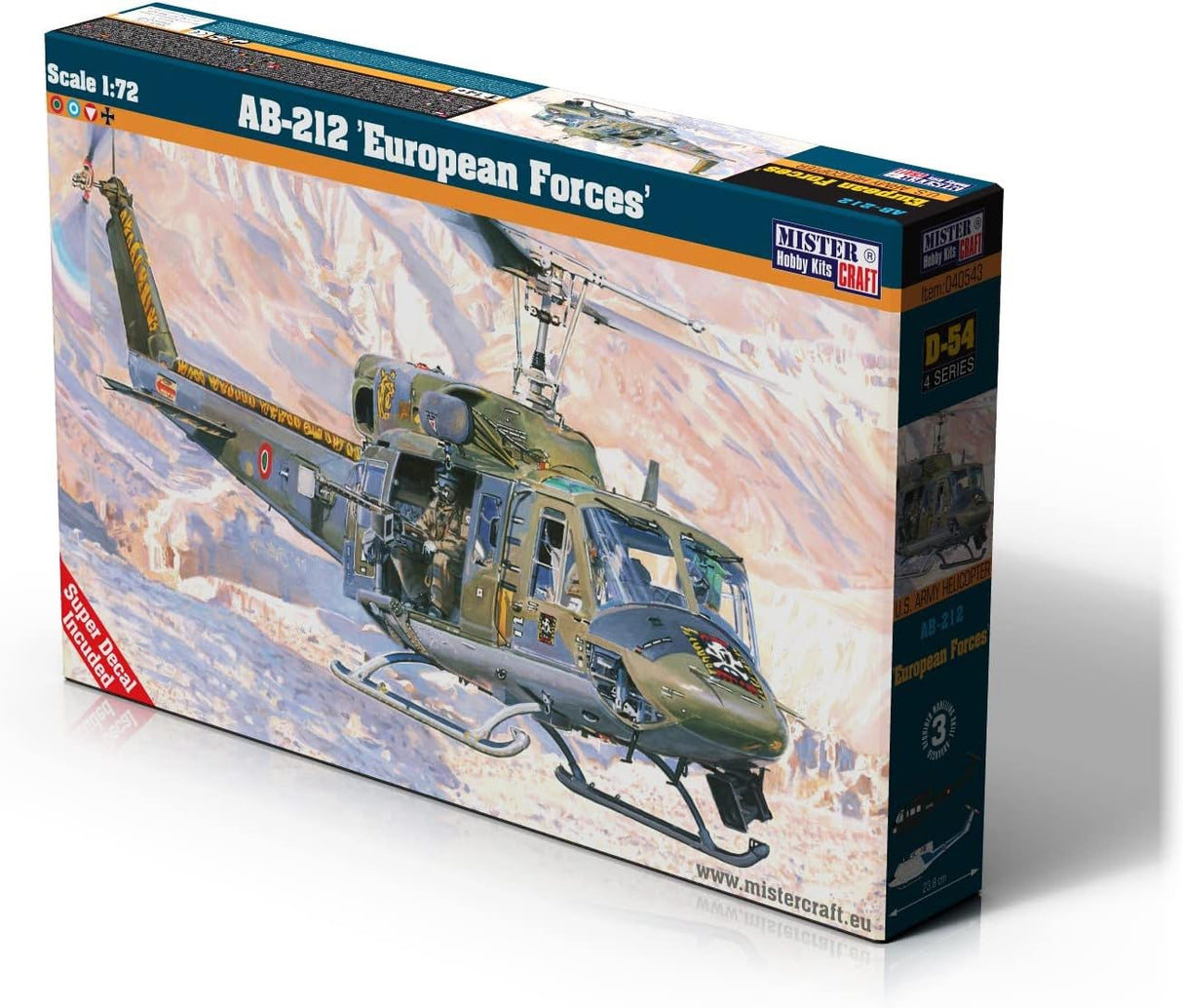 MisterCraft MCD54 1:72 AB-212 European Forces