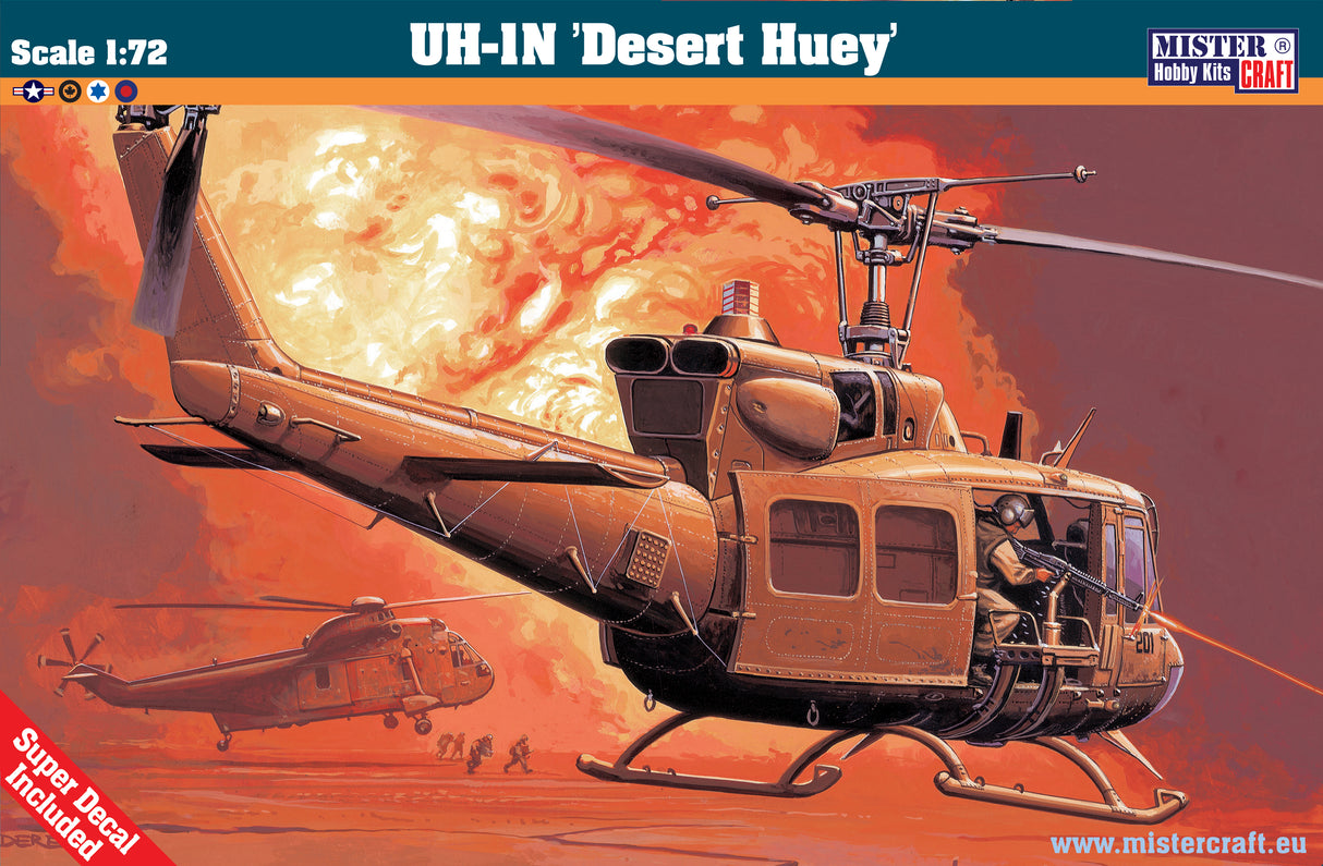 MisterCraft Model Kits - 1:72 UH-1N Desert Huey Kit