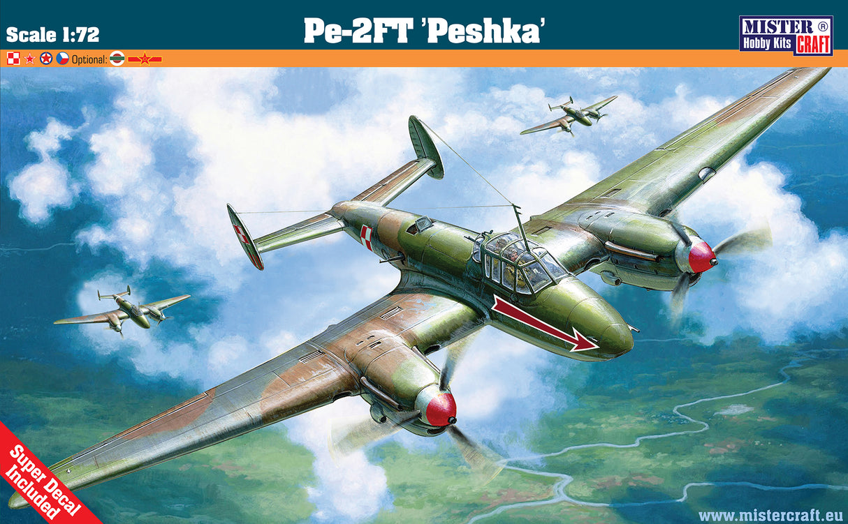 MisterCraft Model Kits - 1:72 Pe-2FT Peshka Kit