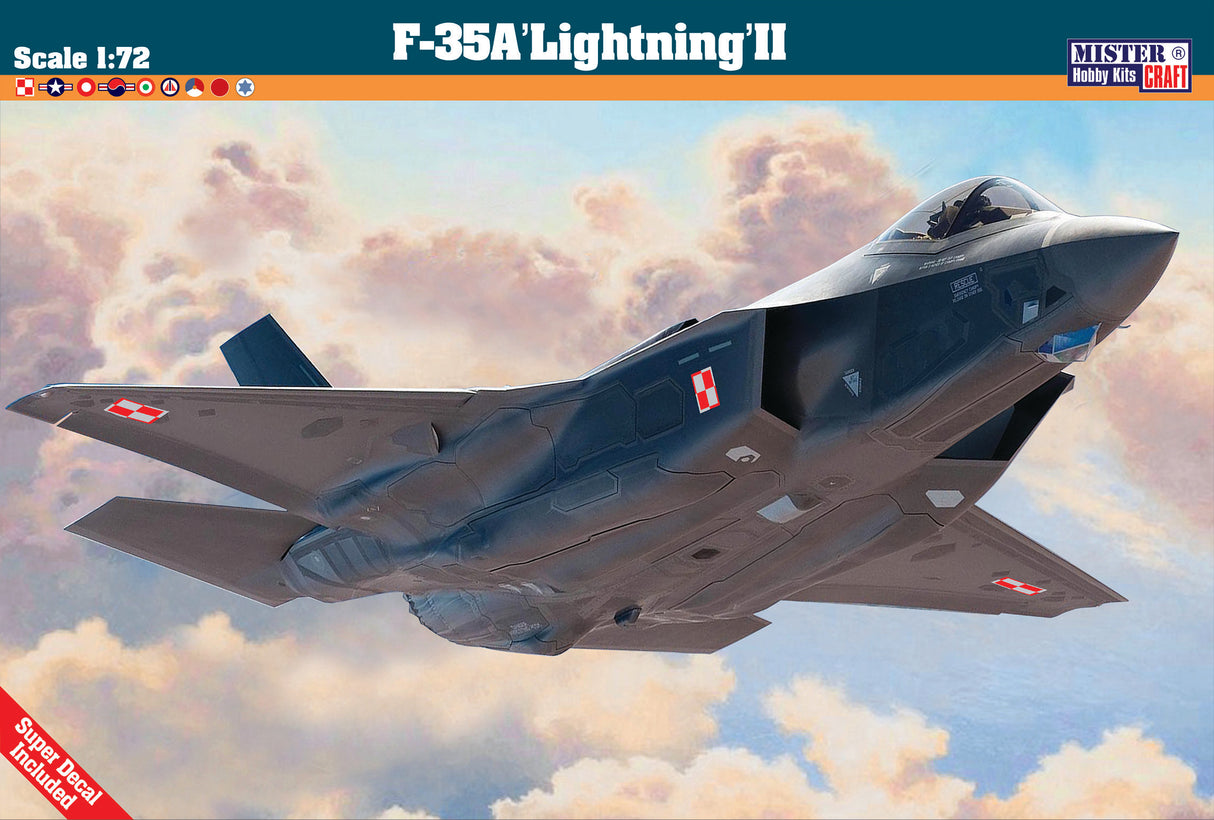 MisterCraft Model Kits - 1:72 F-35A Lightning II Kit