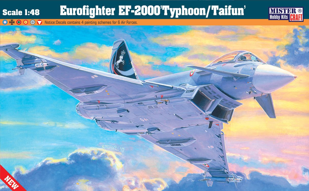 MisterCraft Model Kits - 1:48 Eurofighter Typhoon Kit