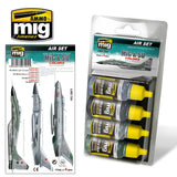 MIG7204 MIG & SU FIGHTERS GREYS ACRYLIC PAINT SET