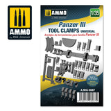 Panzer III tool clamps universal  scale 1/35