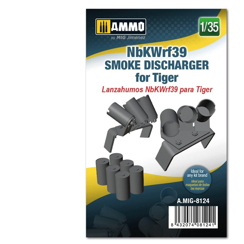 3D PRINTED NbKWrf39 Smoke Discharger for Tiger  1/35