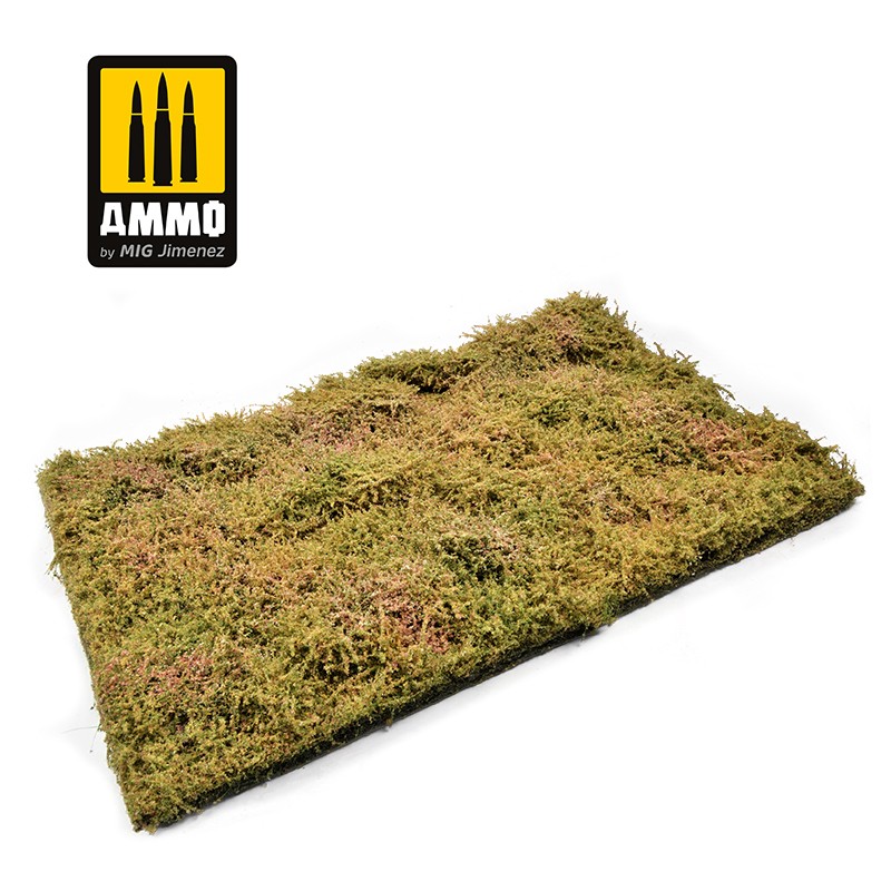 Wilderness Fields with bushes - late summer