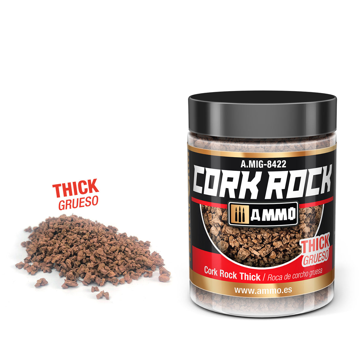 MIG8422 CREATE CORK Cork Rock Thick (Jar 100mL)