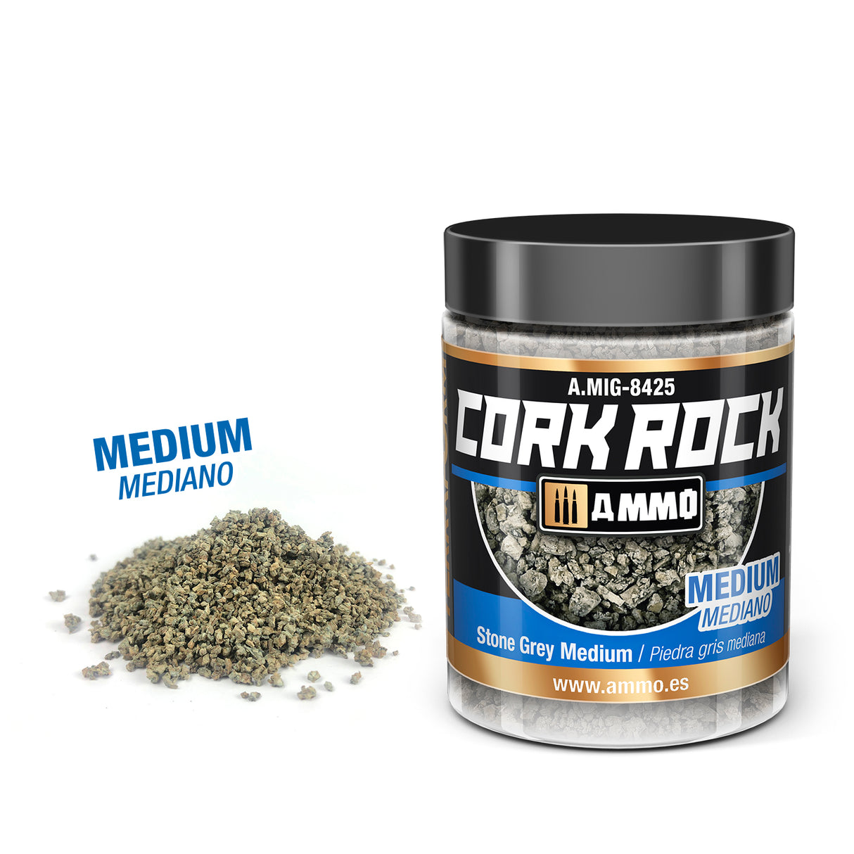 MIG8425 CREATE CORK Stone Grey Medium (Jar 100mL)