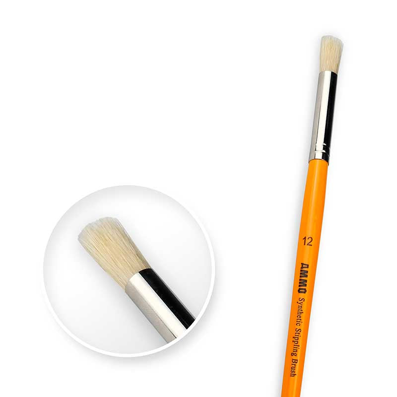 12 Synthetic Stippling Brush