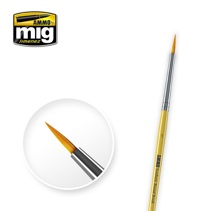 SIZE 1 SYNTHETIC ROUND BRUSH