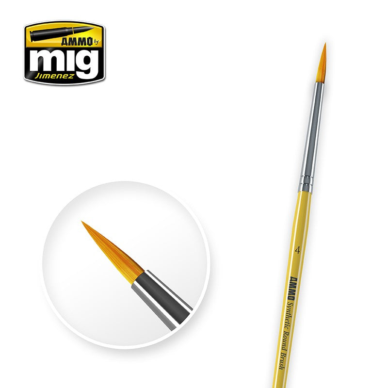 SIZE 4 SYNTHETIC ROUND BRUSH