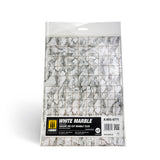 White Marble. Square die-cut marble tiles