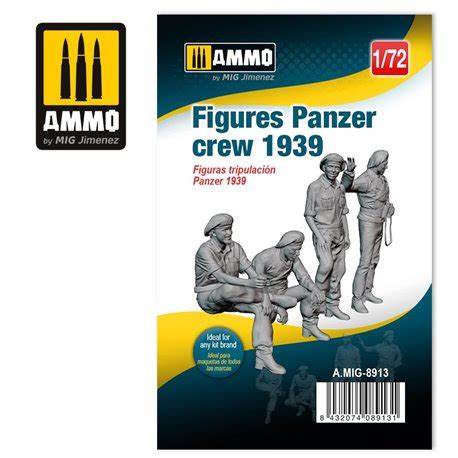 3D PRINTED Figures Panzer Crew 1939  1/72