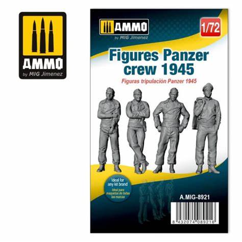 3D PRINTED Figures Panzer Crew 1945  1/72