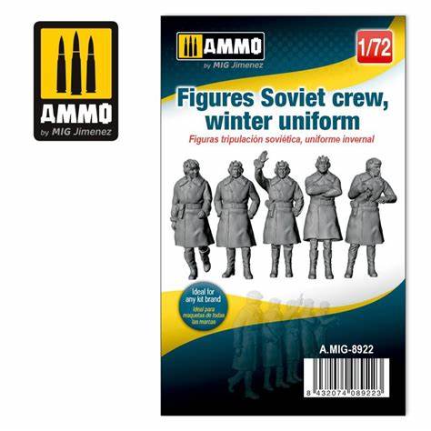 3D PRINTED Figures Soviet Crew  Winter Uniform  1/72