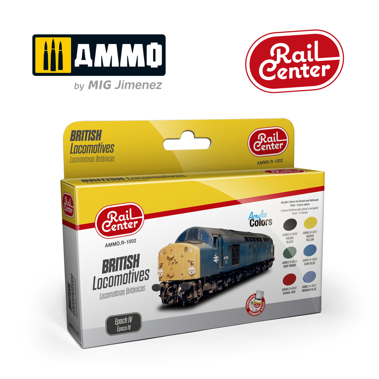 Ammo by Mig Jimenez Rail Center Set British Locos MIGR1002