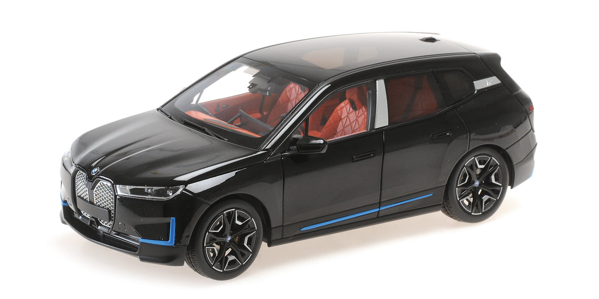 Minichamps Die Cast Collectables - 1:18 2022 BMW IX Black Metallic
