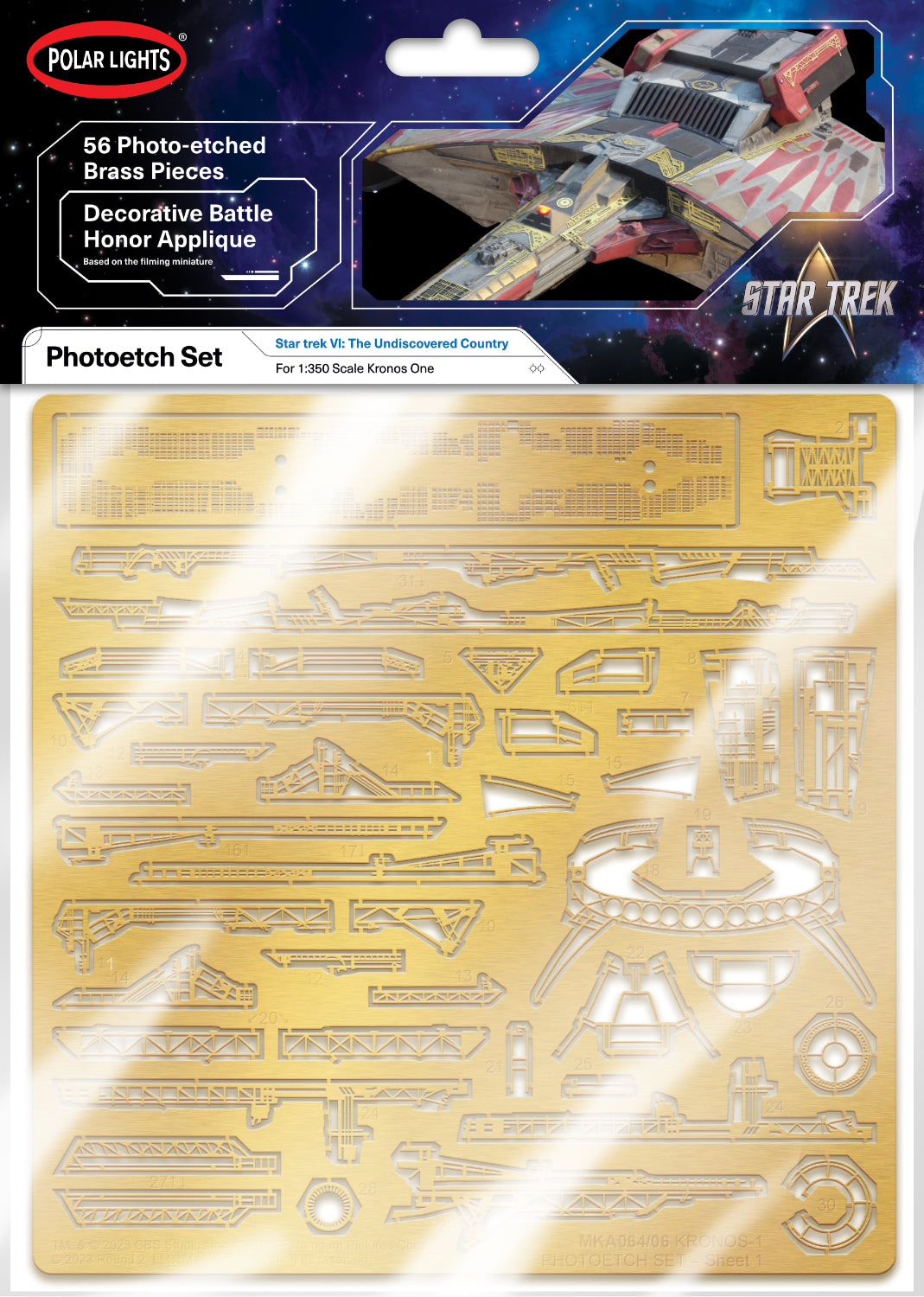 Polar Lights Model Kits - 1:350 Klingon K ronos-1 Photoetch Set