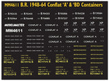 MM4611 B.R. Conflat A & BD Containers fitted.