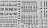 OO GAUGE BR COACH NUMBERS BLACK 1965-90