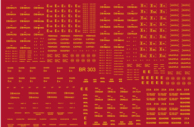 BR ENGINEERING WAGON YELLOW DECALS