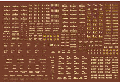 BR ENGINEERING WAGON DECALS