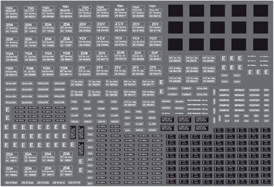 OO GAUGE BR WAGON NUMBERS SET 2 1965-90