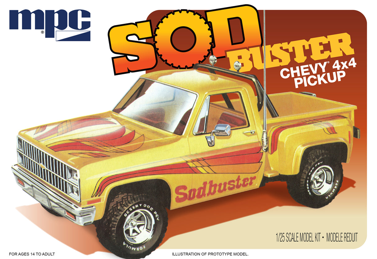 MPC Model Kits - 1:25 1981 Chevy Stepside Pickup Sod Buster Kit