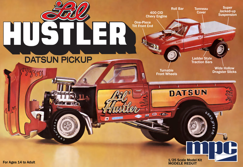 MPC Model Kits - 1:25 1975 Datsun Lil Hustler Pickup Kit MPC982
