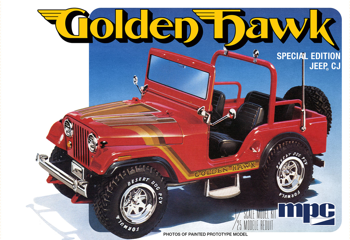 MPC Model Kits - 1:25 1981 Jeep CJ5 Golden Hawk Kit