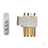 Multiplex 4-pin servo plug 5pcs (MPX) (Box 76)