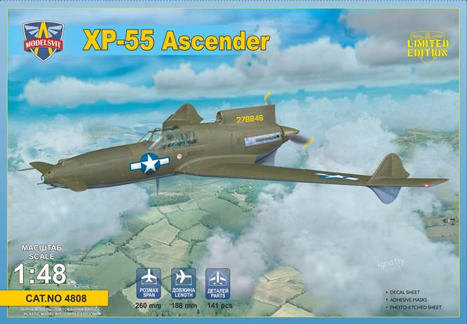 Modelsvit 1/48 Curtiss-Wright XP-55 Ascender 4808