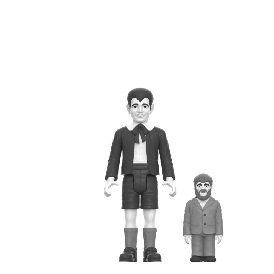 Super7 Licensed Collectables - The Munsters W3 - Eddie Munster (Grey Scale) ReAction Figure