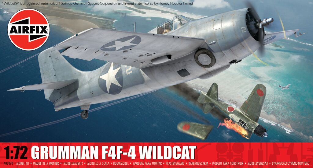 Airfix Grumman F4F-4 Wildcat 1:72 Scale