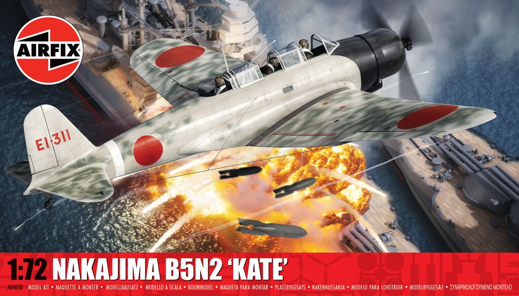 Airfix 1:72 Nakajima B5N2 Kate Kit A04058