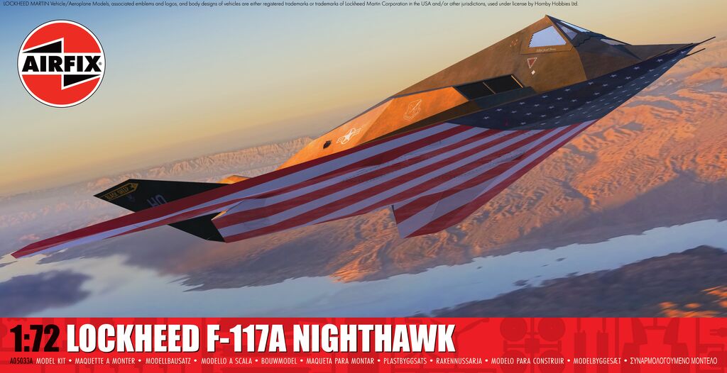 Airfix 1:72 Lockheed F-117A Nighthawk Kit A05033A