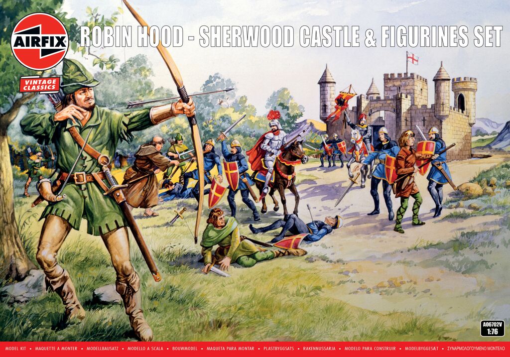 Airfix 1:76 Robin Hood - Sherwood Castle & Figurines Set A06702V