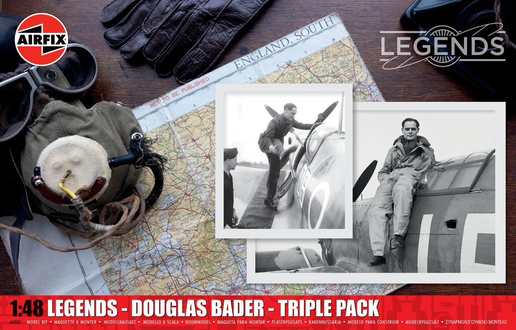 Airfix Legends - Douglas Bader - Triple Pack 1:48 Scale