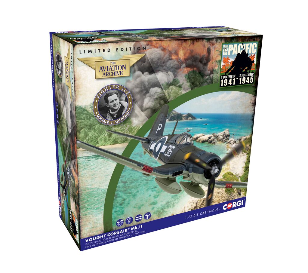 Corgi Corsair MkII JT537 1836 NAS Sub Lt Donald J Sheppard 1:72 AA33016