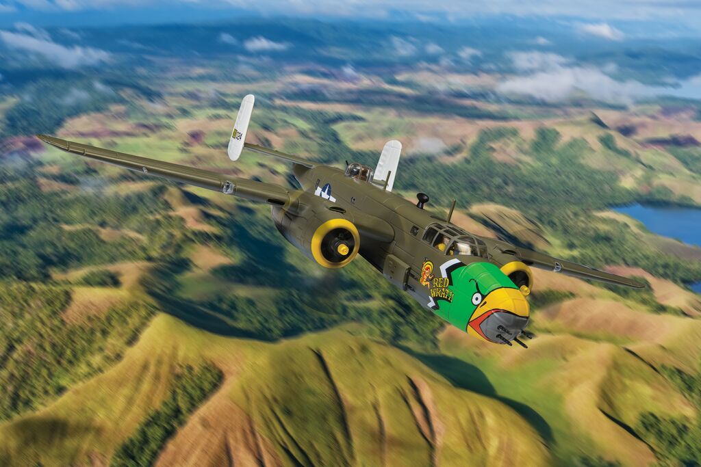 Corgi North American B-25D Mitchell Red Wrath 41-30024 345th BG 498th BS Port Moresby February 1944 1:72 AA35315