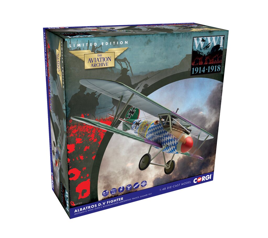 Corgi Albatros D.V Ltn.d.R Wolf Jasta 5 July 1917 1:72 AA37812