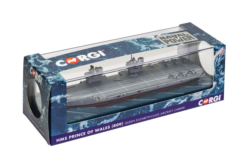 Corgi HMS Prince of Wales (R09) Queen Elizabeth-class aircraft carrier 1:1250 CC75001