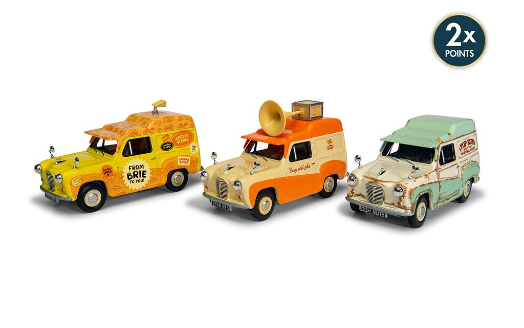 Corgi Wallace & Gromit Austin A35 Van Collection - Cheese Please! Top Bun Spick & Spanmobile 1:43 CC80505