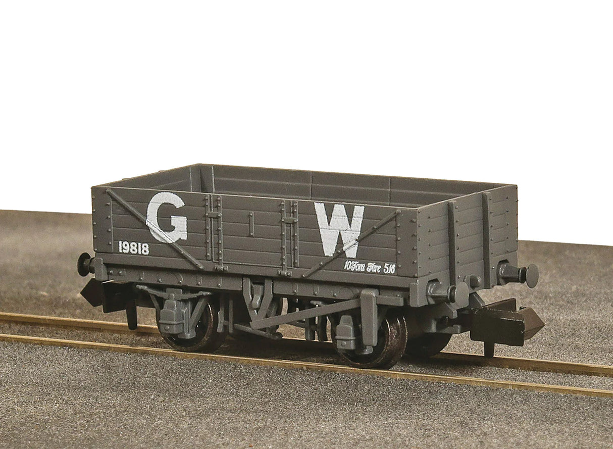 Peco NR-5000W N Gauge 9ft 5 plank open wagon GWR Gray